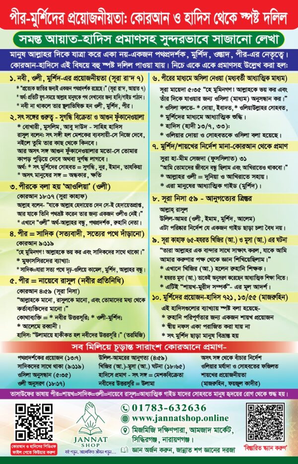 বায়াত স্টীকার( বায়াত ও পীর মুর্শিদে মুরিদ হওয়ার দলিল)